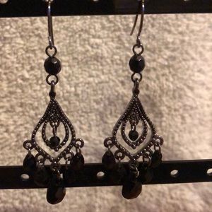 Black fashion earrings